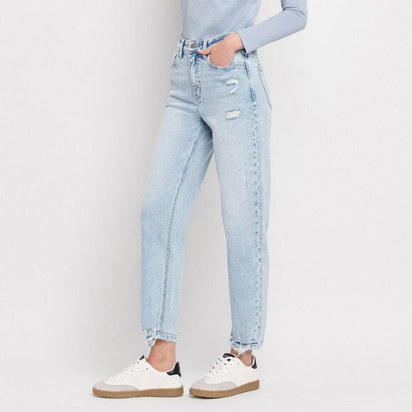 NWT Flying Monkey Super High Rise Barrel Leg Jeans - Picture 5 of 11